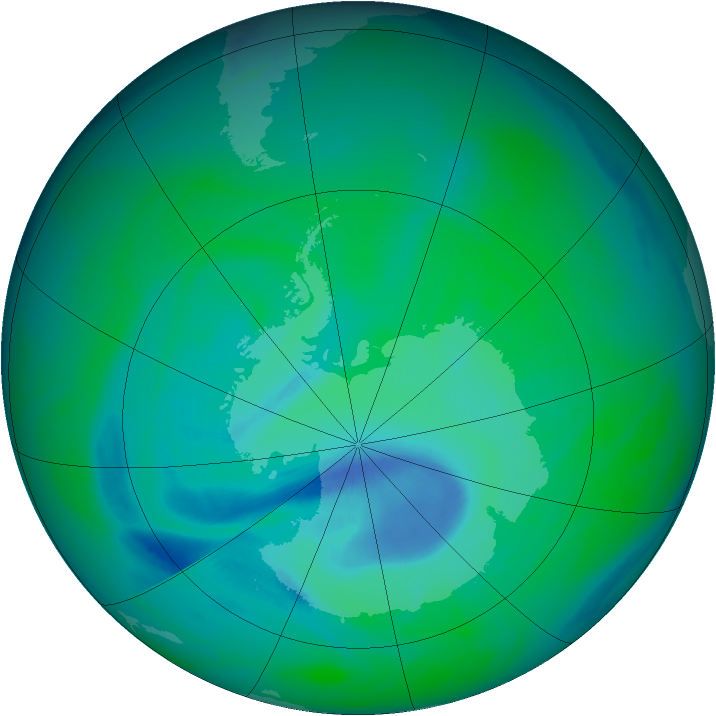 Ozone Map 2005-12-13